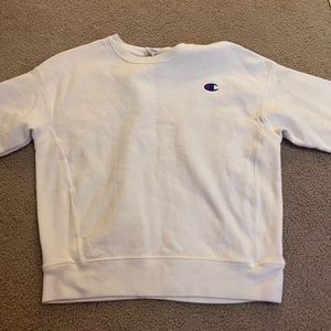 Champion womens size medium (tighter fit), white crew neck